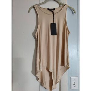 Gibson Look 96% Rayon, 4% spandex, flesh colored tank bodysuit, new with tag, wo